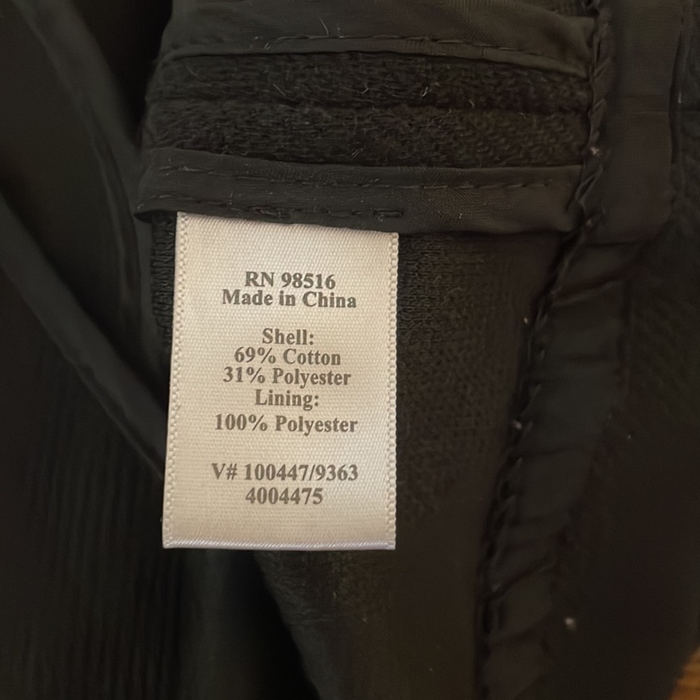 Black Polyester Cotton Blend Jacket - image 5